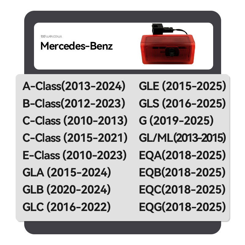 1 Pcs Digital dynamics Car Door Welcome Light For Mercedes Benz E Class C GLC GLE GLS G W212 W213 C63 C260 W205 C450 C40 W204 Safety Logo Shadow Ghost Lamp Decor Projector