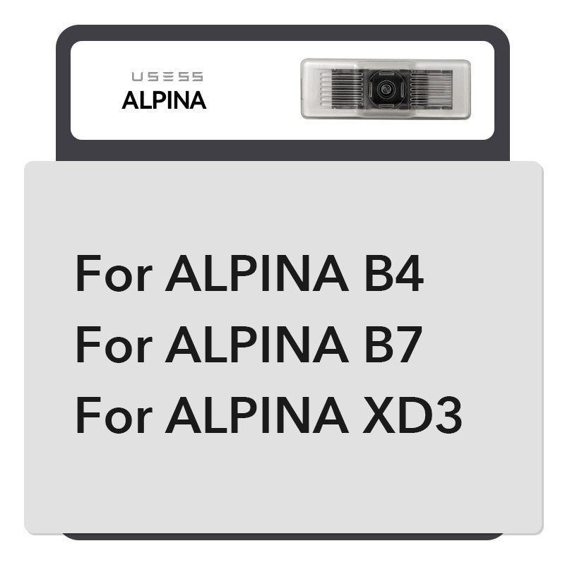 2 Pcs Car Door Welcome Light For ALPINA B4 XD3 B7 Safety Logo Shadow Ghost Lamp Decor Projector
