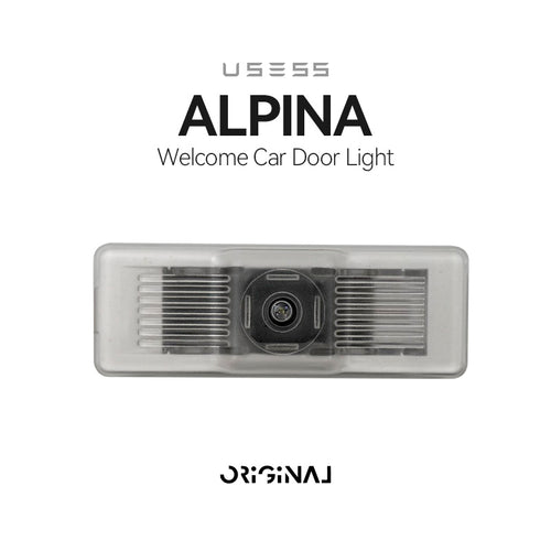 2 Pcs Car Door Welcome Light For ALPINA B4 XD3 B7 Safety Logo Shadow Ghost Lamp Decor Projector