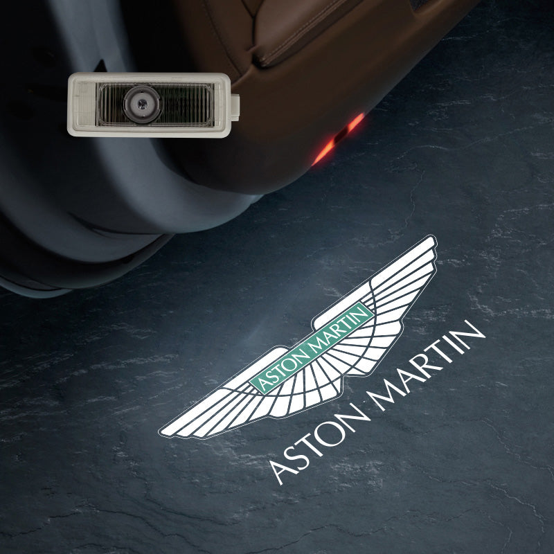 2 Pcs Car Door Welcome Light For Aston Martin DB9 DB11 DBX DB10 DBS V8 Vantage Rapide Vanquish  Safety Logo Shadow Ghost Lamp Decor Projector HD LED Glass Lens Never Fade