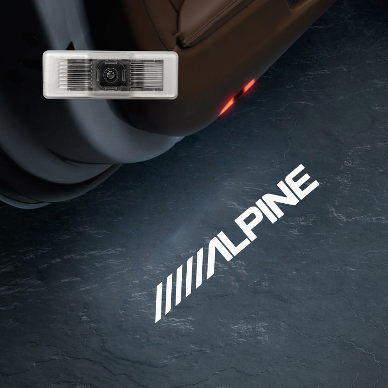 2 Pcs Car Door Welcome Light For ALPINA B4 XD3 B7 Safety Logo Shadow Ghost Lamp Decor Projector